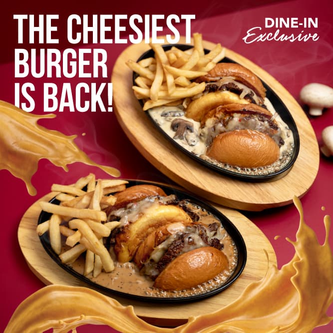 New Sizzling Cheese Burgers