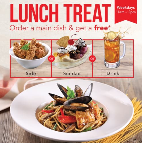Lunch Treat (Weekdays 11am-2pm)