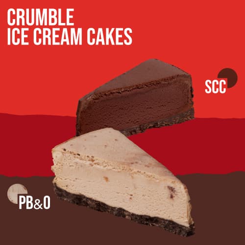 Crumble Ice Cream Cakes