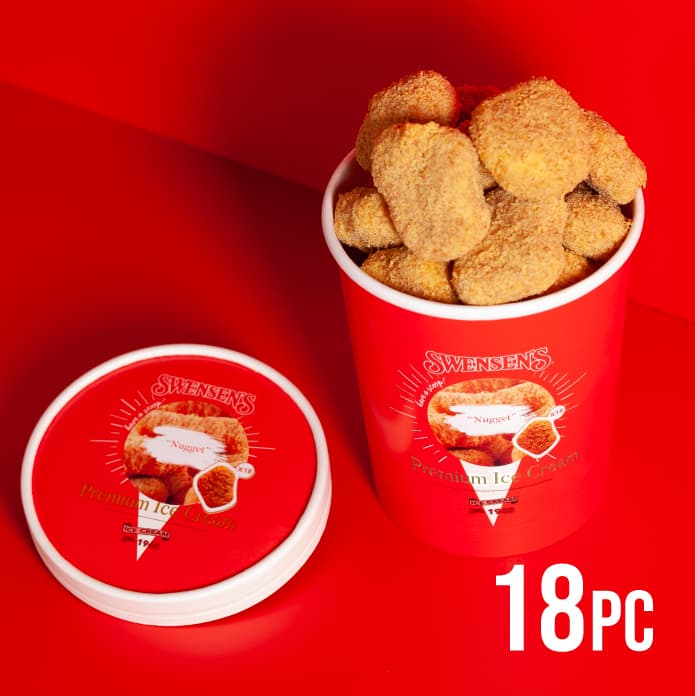 Eighteen-piece Nugget Ice Cream tub.
