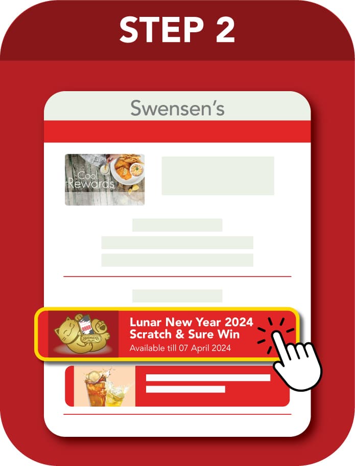 Lunar New Year 2024 guide, step 2: select the Scratch & Sure Win campaign under your membership details.