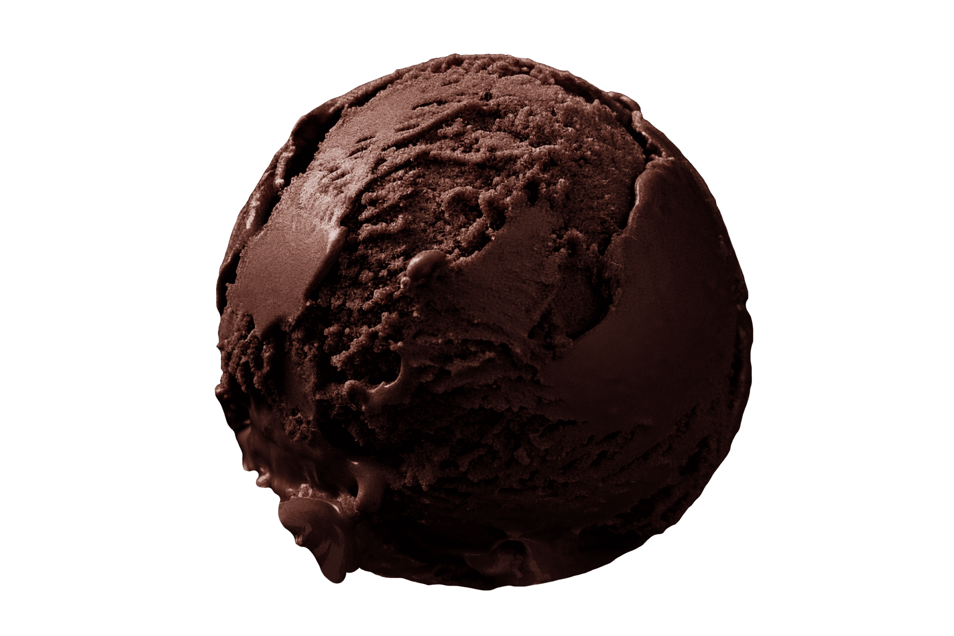 A scoop of Sticky Chewy Chocolate Zer0 ice cream.