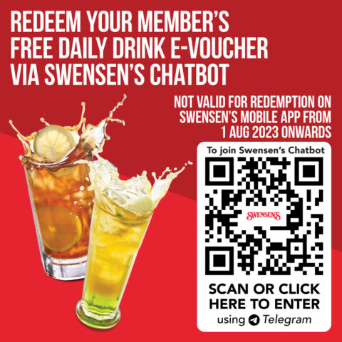 Redeem Member’s Free Daily Drink Via Swensen’s Chatbot - Swensen's